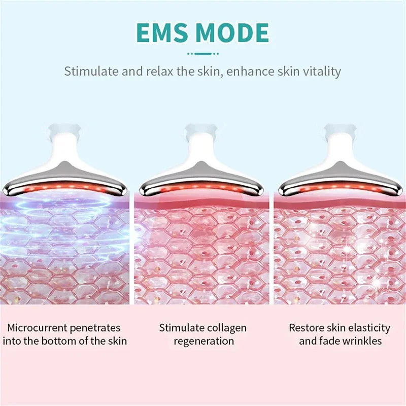 Rejuvenate Your Skin with the 7 Modes Neck and Face Lift Beauty Device – Achieve a Firm, Youthful Glow!